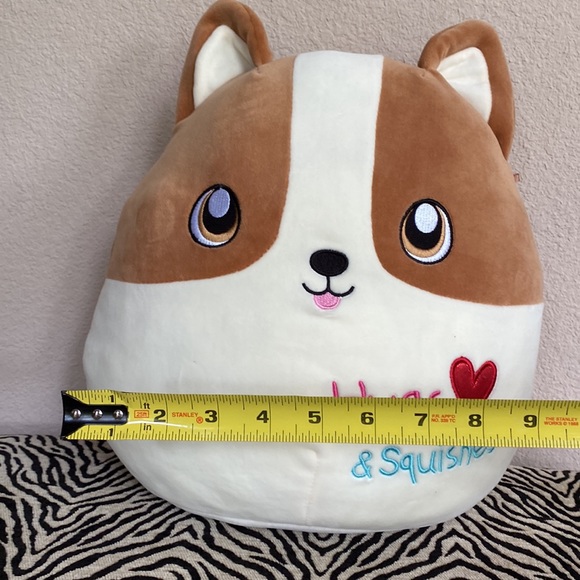Corgi Dog Squishmallow EUC Hugs Squishes Heart Valentine Love - Picture 3 of 6